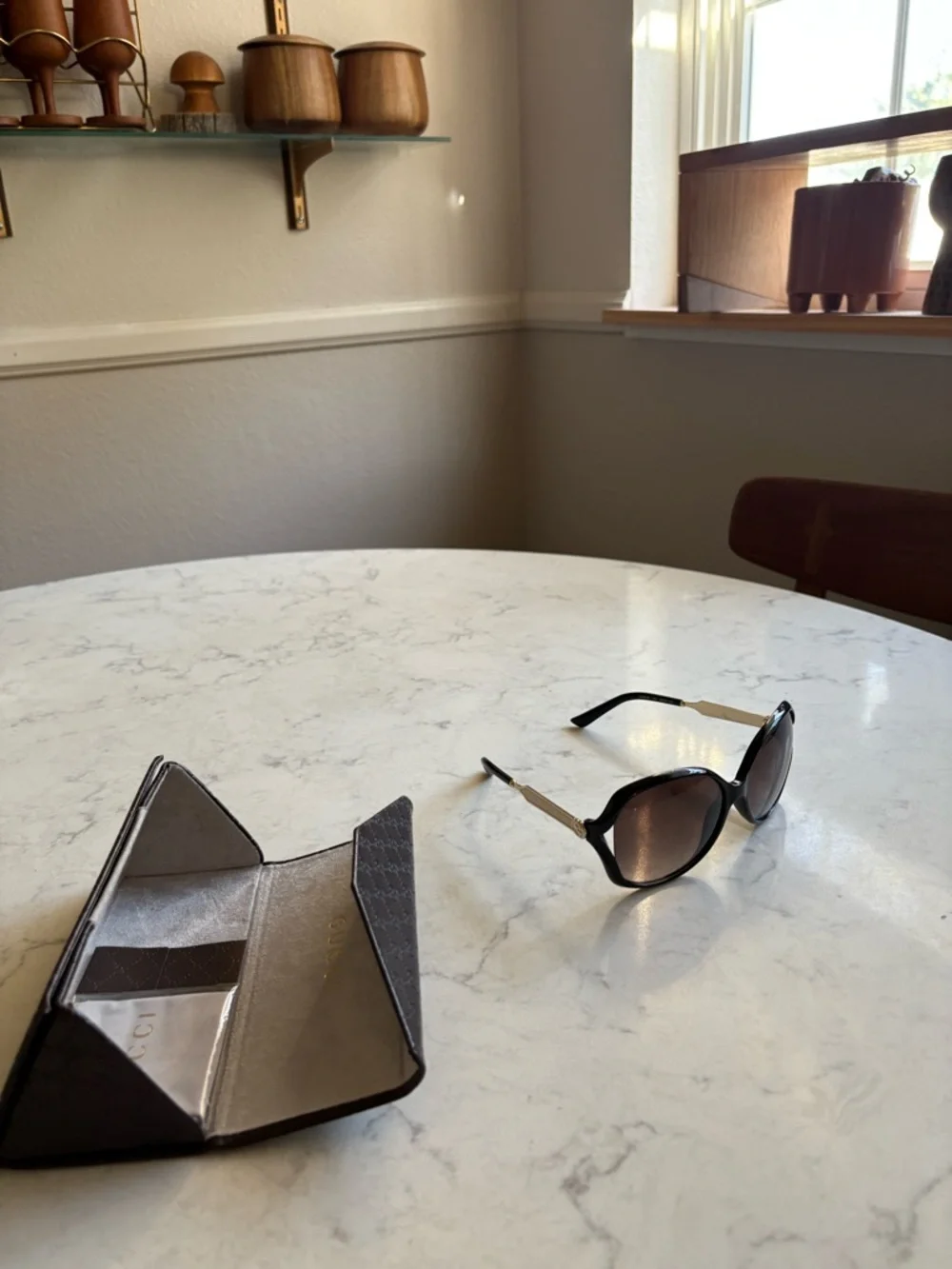 Gucci Black Gradient Lens Women's Sunglasses